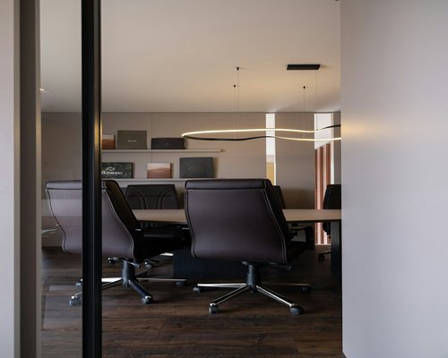 Office lighting and glare reduction interior